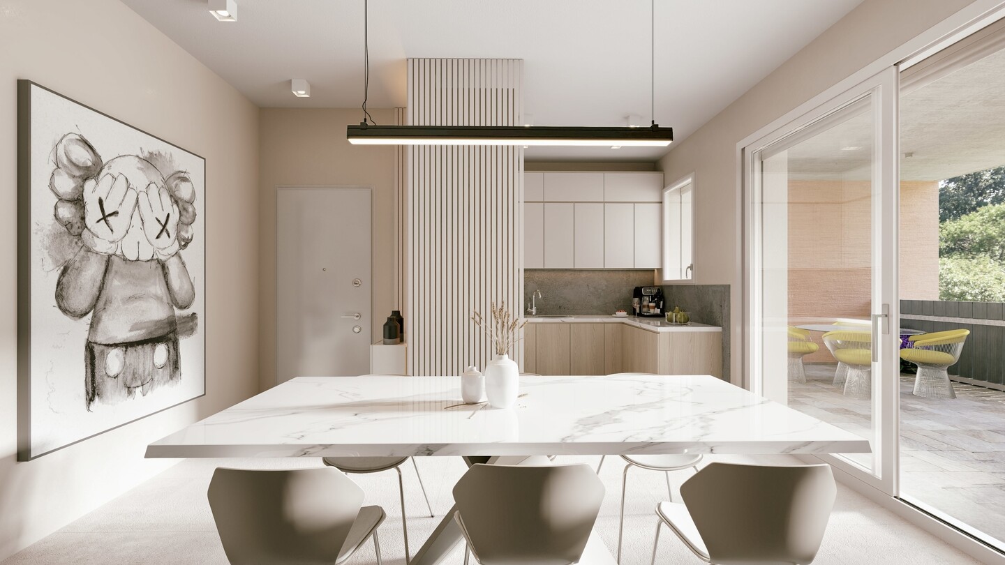 Trilocale al primo piano in costruzione ad Osteria Nuova