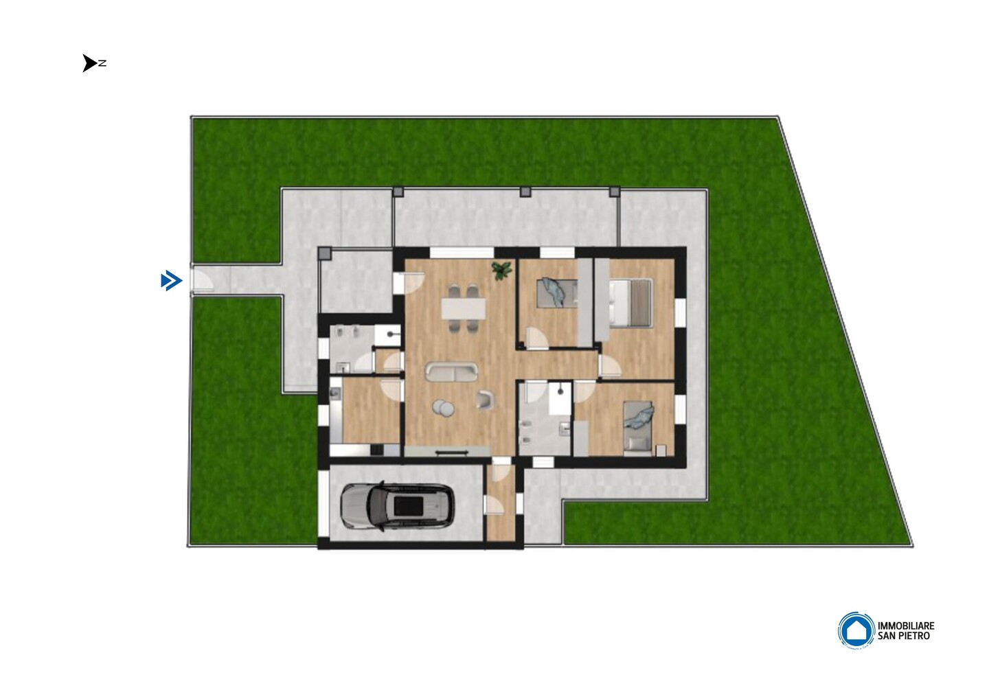 Porzione di Bifamiliare in Vendita a Galliera