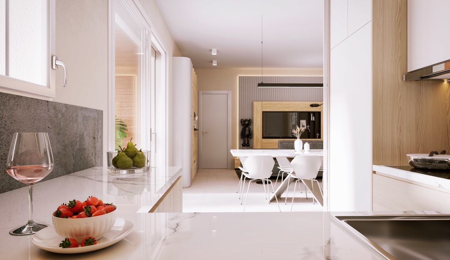 Trilocale al p.terra con giardino in costruzione ad Osteria Nuova