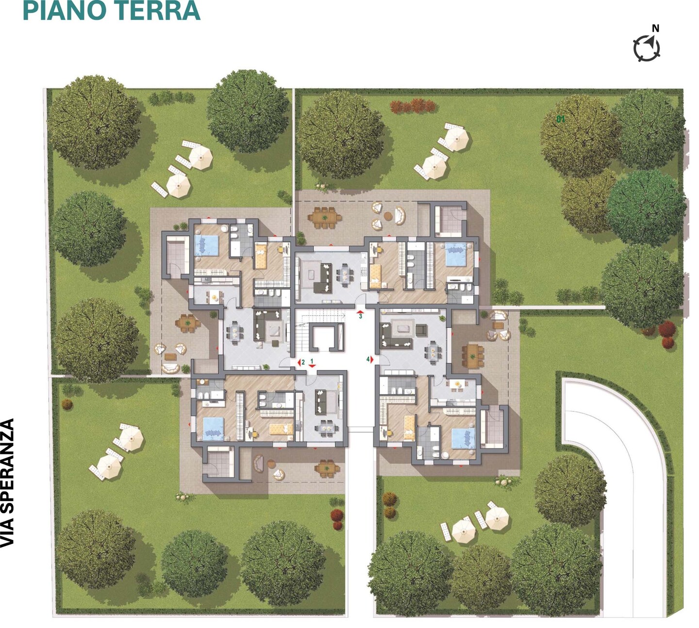 San Lazzaro di Savena: NUOVO: 2 camere con giardino