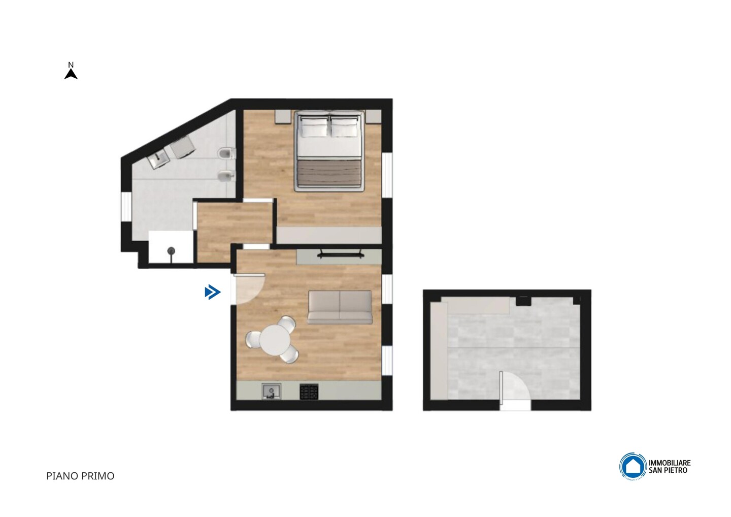 Bilocale con cantina a San Venanzio