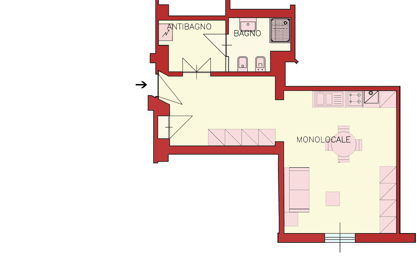 Via Oberdan: Monolocale in centro storico