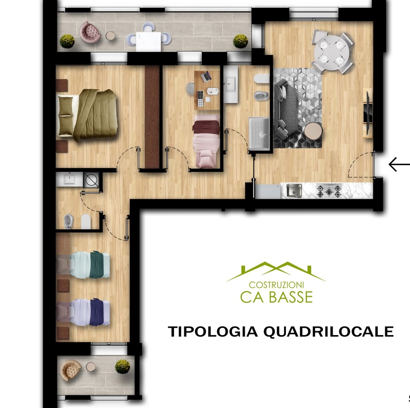 Quadrilocale di nuova costruzione in vendita a San Giovanni in Persiceto