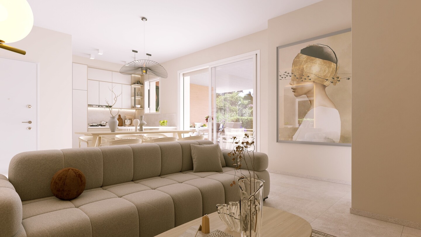 Trilocale con ampio terrazzo in costruzione ad Osteria Nuova