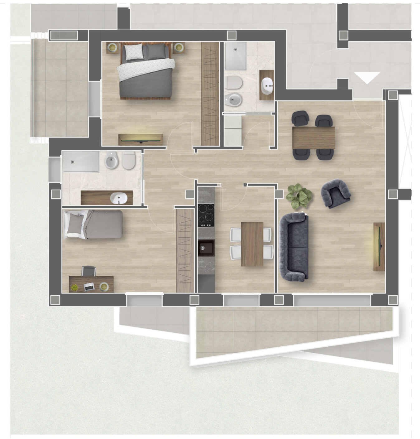 Appartamento di nuova costruzione in vendita a San Giovanni in Persiceto