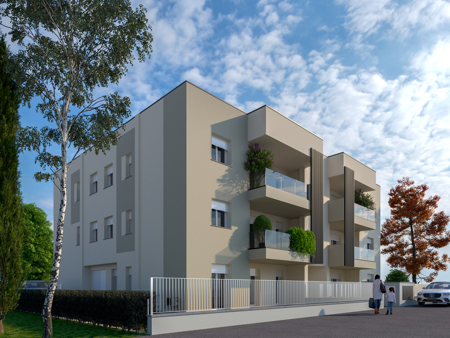 Appartamento bilocale al primo piano con terrazzo e autorimessa in vendita ad Altedo