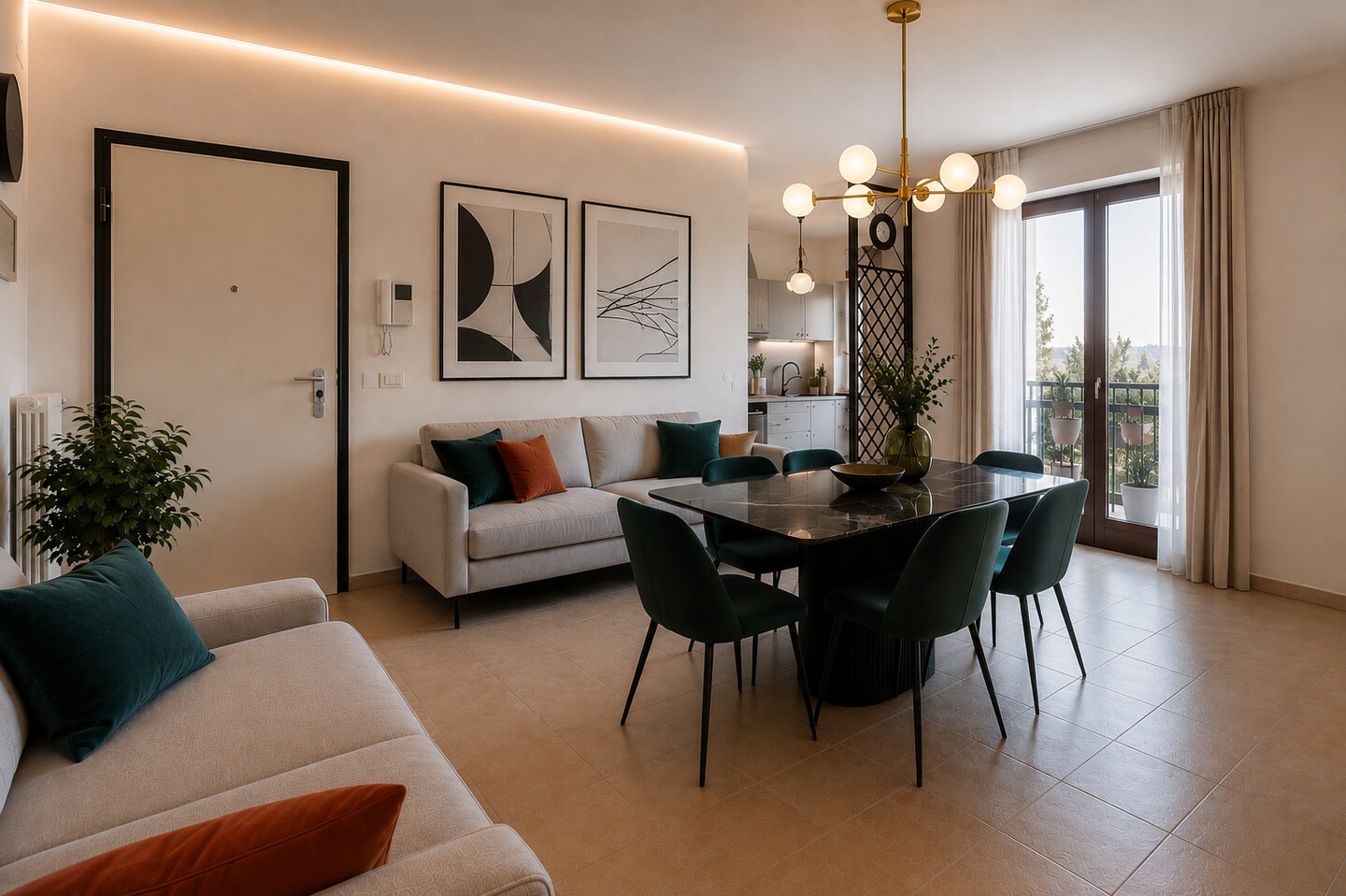Appartamento con mansarda in palazzina recente